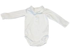 H&M, Galléros, hosszú ujjú, fehér body
