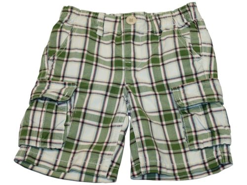 Benetton, Kockás, vászon rövidnadrág