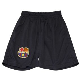 Barcelona emblémás, sötétkék rövidnadrág