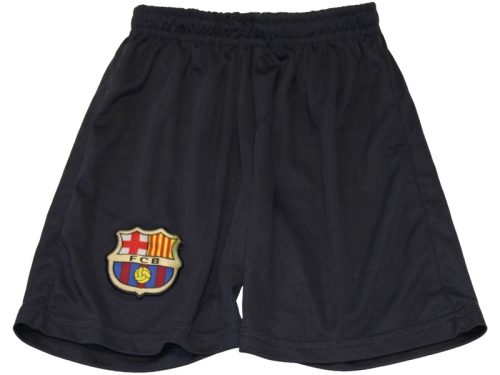 Barcelona emblémás, sötétkék rövidnadrág