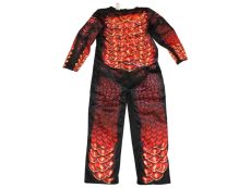 Hallow Scream, Piros sárkány jelmez, izmosított, maszkkal