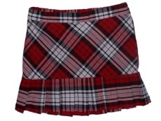 Kockás, rakottaljú szoknya