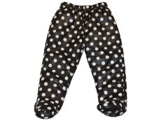 Disney, Pöttyös, fekete, vízlepergetős, bélelt talpasnadrág