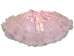 Rózsaszín, fodros tüllszoknya