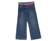Denim, Farmernadrág, rózsaszín övvel