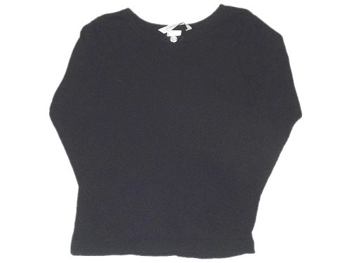H&M, Fekete, bordás anyagú felső