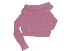 Rózsaszín, rövidderekú pulóver