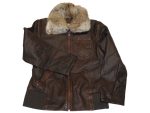 Buffalo, Szőrmés, barna bőrkabát