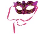 Rózsaszín, glitteres álarc, ÚJ