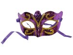 Lila, glitteres álarc, ÚJ