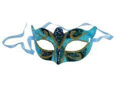 Kék, glitteres álarc, ÚJ