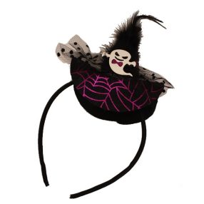 Halloween kiskalap, szellemmel, fejdísz, ÚJ